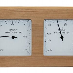 Sauna Thermometer Hygrometer Zedernholz|Messgeräte Kombination Klimamesser Cedar