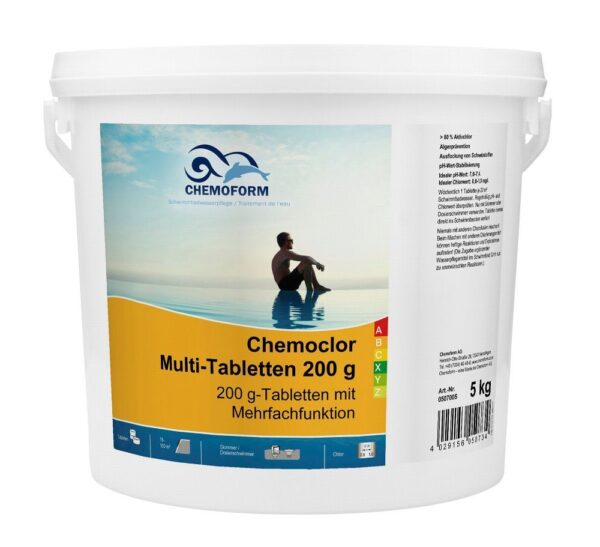 5Kg Chemoform Chemoclor Multitabs 200Gr. All in one 12