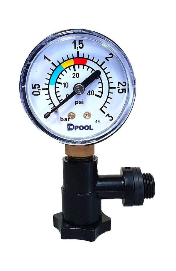 well2wellness DPOOL Pool "Manometer plus T-Stück" - Druckmesser für Filteranlagen