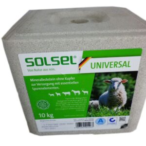 Solsel universal Leckstein ohne Kupfer 10 kg Rinder Schafe Pferde Wild 1-2 Stück