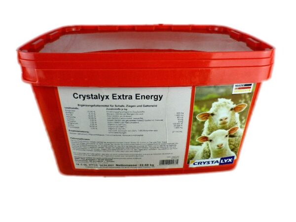 Crystalyx Extra Energy Ergänzungsfuttermittel Schafe Ziegen + Gatterwild 22