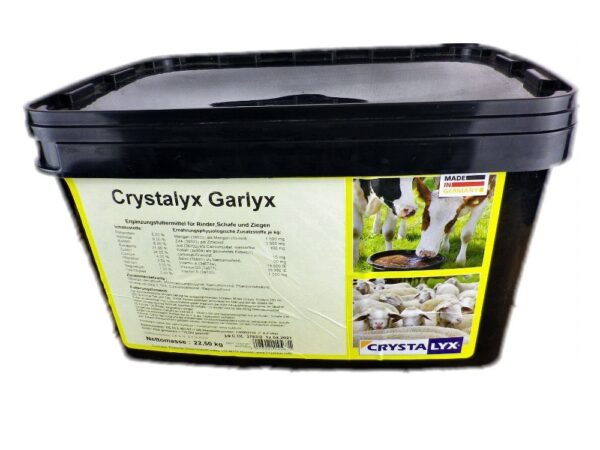 Crystalyx Garlyx zur Insektenabwehr Ergänzungsfuttermittel Schafe Rinder 22
