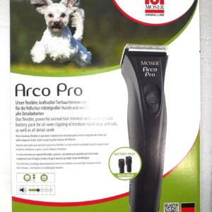 MOSER Tierhaartrimmer Arco Pro mit Wechselakku für Hund und Katze