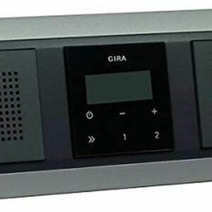 Gira Unterputz-Radio RDS mit 2 x Lautsprecher und Rahmen Event alu anthrazit