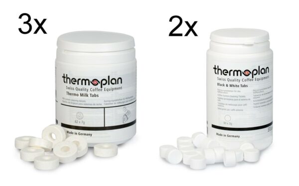 Thermoplan Black&White 3 One Tab-Set | 3 Monate | 3 x Milk tabs 2 x Reinigung
