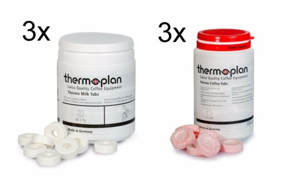 Thermoplan Black&White 4 c Tab-Set | 3 Monate | 3x Milk tabs 3x Thermo Reinigung