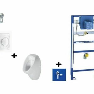 Grohe Urinal Vorwandelement Rapid SL + Marken Urinal + Siphon Komplettset