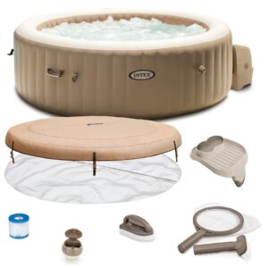 INTEX Whirlpool Pure SPA 28428 Bubble Massage Therapy für 6 Personen Kalkschutz