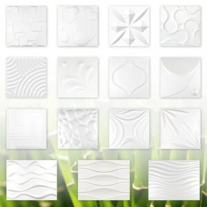 3D Paneele Wandverkleidung Deckenplatten Natur Bambusfaser Verblender 1 Platte