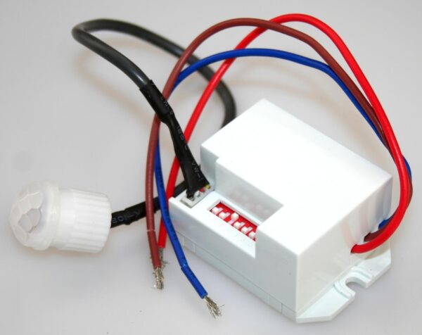ChiliTec Mini Einbau Bewegungsmelder LED geeignet PIR Melder 360°