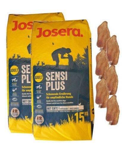 2x15kg Josera Emotion Sensiplus Hundefutter + 6 x Kaninchenohren
