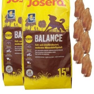 2x15kg Josera Balance Hundefutter + 6 x Kaninchenohren