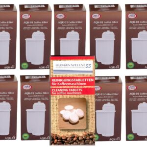 10 x AQK-01 ersetzen BRITA Intenza für Siemens TZ EQ.3 EQ.5 EQ.8 EQ.9 + 10 Tabs