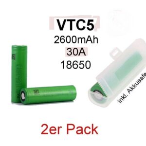 2x Sony Konion Murata VTC5 18650 Akku Batterie 2600mAh 30A für SMOK E-Zigarette