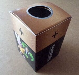 Sammelbox Altbatterien Recycling Box Sammelbehälter Entsorgung alte Batterien Akku