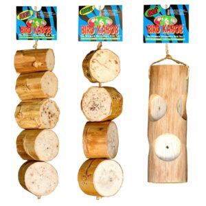 3er Mixpack-4 Vogelspielzeug Bird Kabob ideal für Sittiche und kleine Papageien