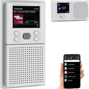 VR-Radio Unterputzradio Unterputz-WLAN-Internetradio mit Bluetooth & Farbdisplay