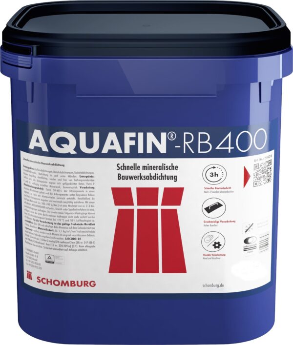 Schomburg Aquafin-rb400 20 kg Schnelle mineralische 2K Abdichtung Wandabdichtung