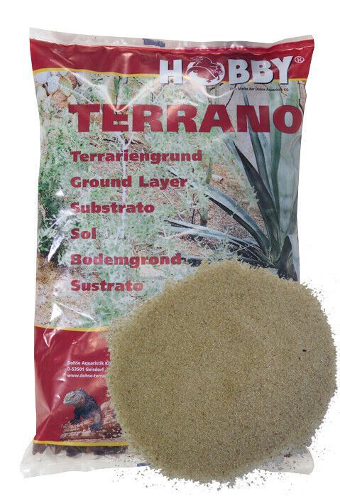 Hobby Terrano Desert Terrariensand natur 1-3mm 5kg - Bodengrund für Terrarium