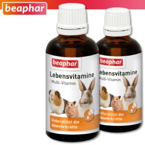 Beaphar 2 x 50 ml Lebensvitamine für Kleinsäuger
