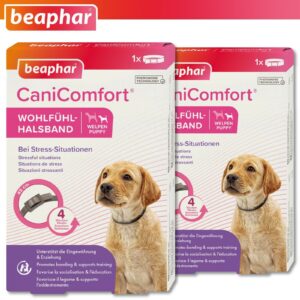 Beaphar 2 x CaniComfort® Wohlfühl-Halsband für Welpen | 45 cm