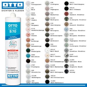 Ottoseal S 70 310 ml Kartusche Premium Naturstein Silikon MEKO-frei 46 Farben