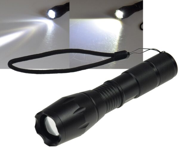ChiliTec LED-Taschenlampe CTL10 Zoom 10W ØxL 136x37mm