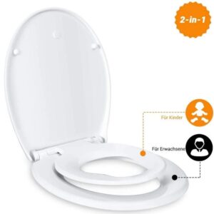 Tacklife DBTS02BJ Universal-Toilettensitzbezug Toilettensitz mit Kindersitz WC