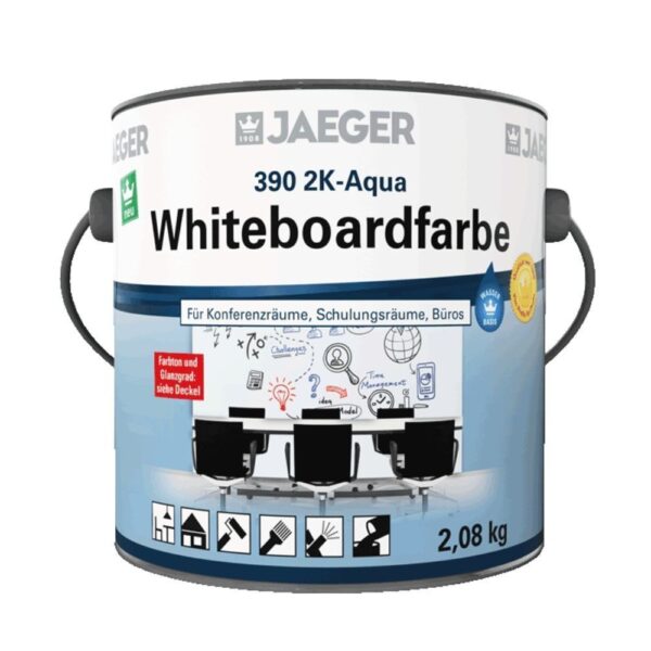 Jaeger 390 2K-Aqua Whiteboardfarbe seidenglänzend 2