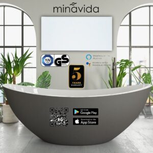 Infrarotheizung Minavida MVA Infrarot Wandheizung Glas Heizkörper Thermostat