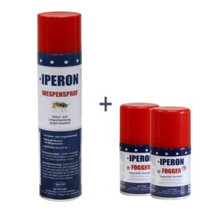 IPERON® Fogger Ungeziefervernebler & Wespenspray im Set