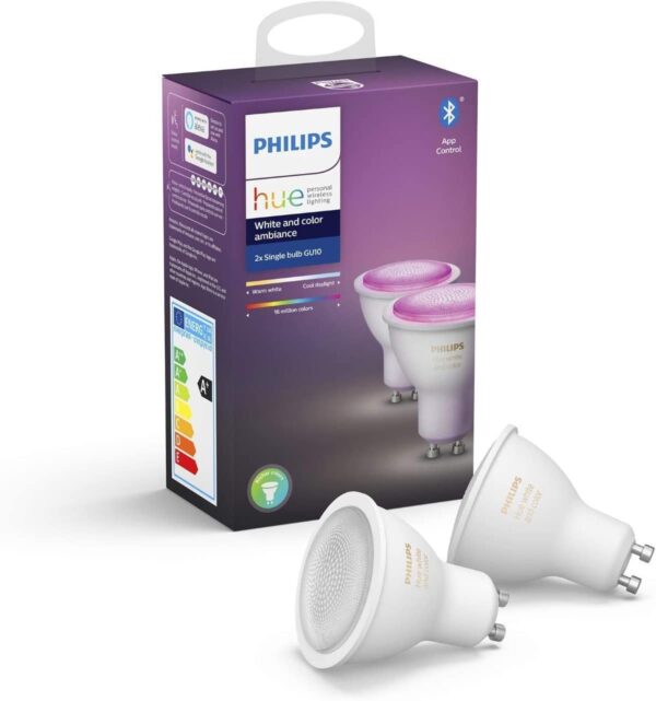 Philips Hue White & Color Ambiance GU10 LED Lampe Doppelpack