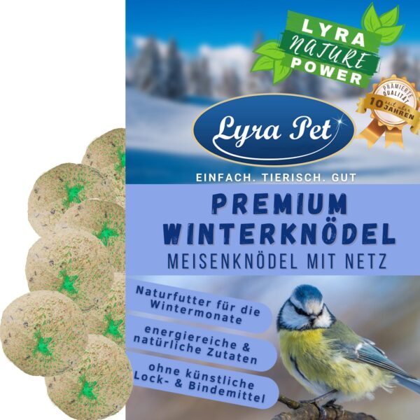 50 - 200 Stk. Lyra Pet® Premium Winterknödel mit Netz à 85 g