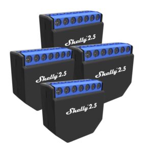 Shelly 2.5 Dual-Schaltaktor mit Leistungsmessung - 4er SET