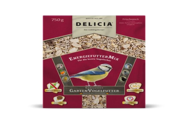 Delicia Engergiefuttermix 750 g Vogelfutter Gartenvögel Ganzjahresfutter