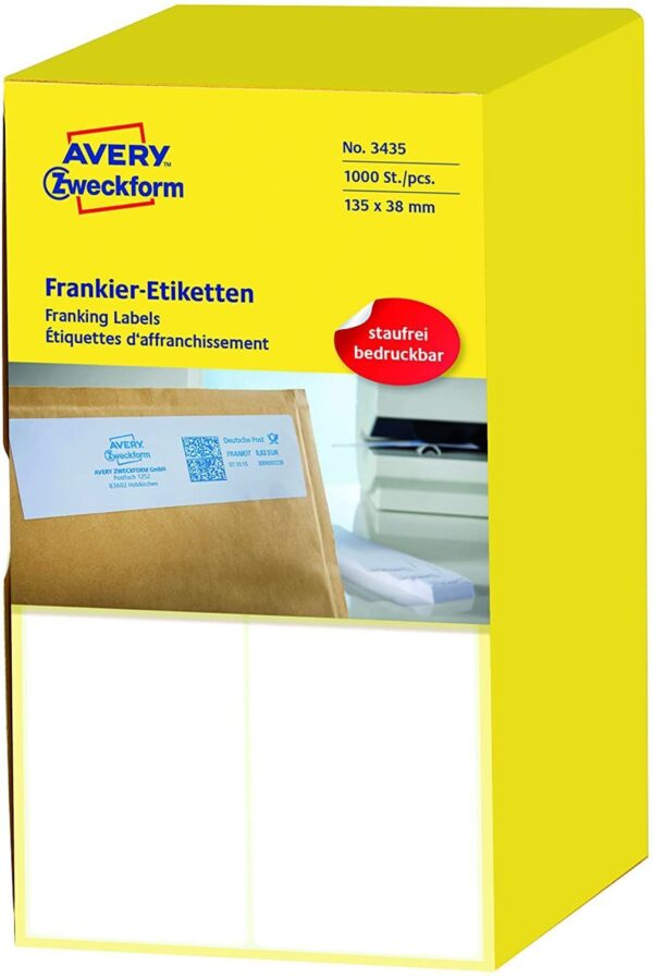 AVERY Zweckform 3435 Frankier-Etiketten (Papier matt